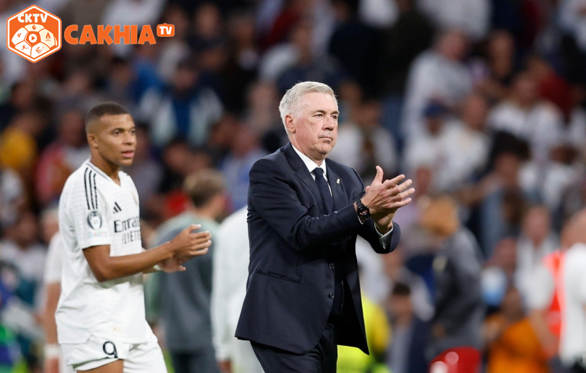 Ancelotti khẳng định Real Madrid sẽ không thay đổi dù thiếu vắng Mbappe. Ảnh: Getty